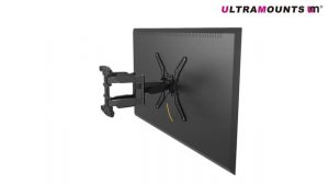UltraMounts UM907. Установка телевизора с  помощью наклонно-поворотного кронштейна UM907