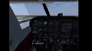 как взлететь на Cessna  172P туториал flightgear
