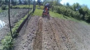 Обработка участка ежами