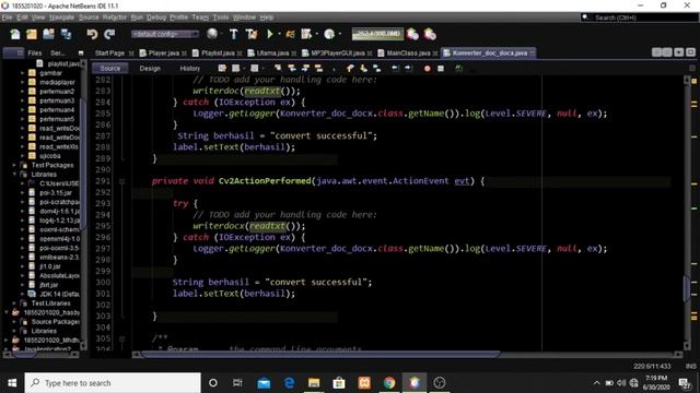 Program Java GUI Konverter Txt ke Doc dan Docx смотреть онлайн