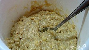 Постная коврижка с медом и бананом