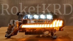Фары Toyota Land Cruiser 200 15 - 2021г 4 линзы