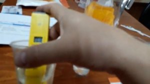 Тест воды прибором pH TDS