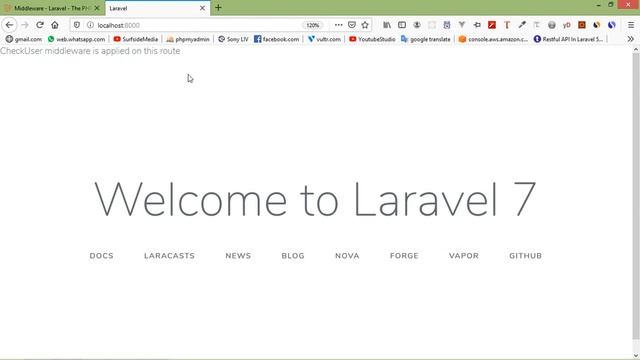 Laravel 7 Tutorial - Middleware