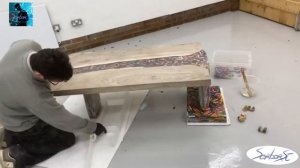 столешницы из эпоксидной смолы 3, креатив своими руками/table tops made of epoxy resin 3, creative