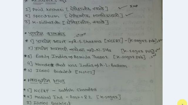(मराठी   माध्यम)  UPSC/IAS Mains History Optional Sources.