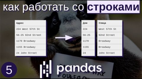 Работа со строками в pandas | БИБЛИОТЕКА PANDAS 5 | МАШИННОЕ ОБУЧЕНИЕ