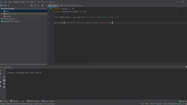 Python Quick Tutorial - Create Data Graph by Importing CSV File
