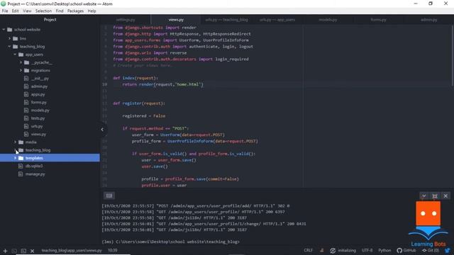django full stack web development #2 | Registration and Login