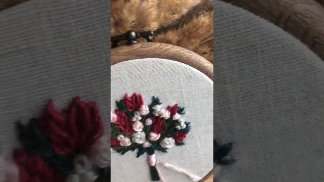 Embroidery bouquet , flowers , hoop art, вышивка гладью, вышивка картины , вышивка букет