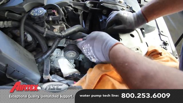 How to Install a Water Pump: 2011-06 Chevy Impala LS, LT, LTZ 3.5L, 3.9L V6 WP-2061 AW6020 смотреть онлайн