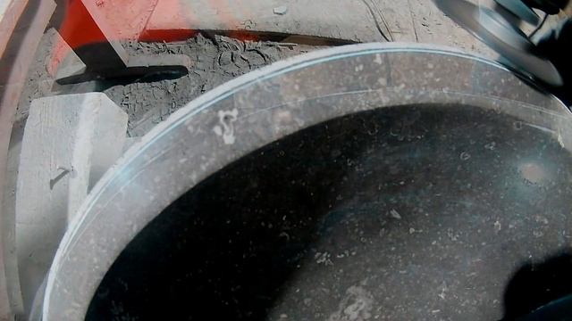 ☝КАК убрать скол на раковине из камня!