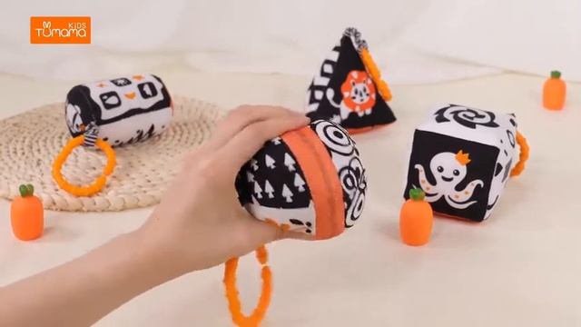 Подвесные погремушки черно-белые, набор 4 шт от Zeimas смотреть онлайн