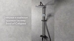Новинка от Calypso в цвете Gunmetal CS2476-9 душевая система с тропическим душем