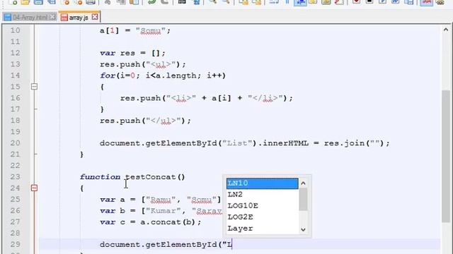 #17 Concat and Slice functions in JavaScript language || JavaScript and J Query In Tamil