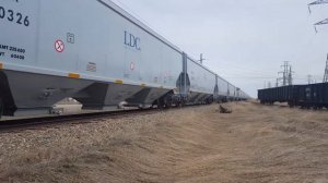 01-19, 02-19 Build Dates -  new Louis Drefus Co hopper cars EB to Lyalta, AB Grain Elevator