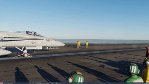 DCS World: Supercarrier - Запуск с катапульты (перевод)