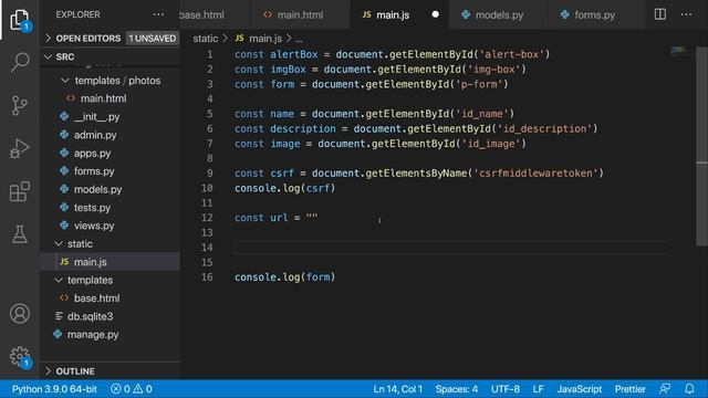 Django forms with Ajax | How to use ajax with django