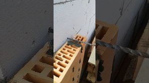 Гибкая связь. Перевязка кирпичной кладки с газосиликатным блоком