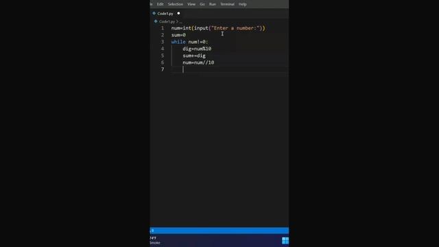 Display Sum of digits of a number in Python | THE CODING GUIDE