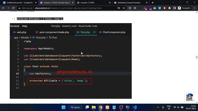 ?Laravel Livewire 3 Step By Step CRUD(CREATE,READ,UPDATE,DELETE) Tutorial #Livewire3  #Livewire3CRU