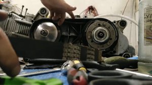 как одеть ремень вариатора? легко!