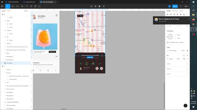 Figma app design tutorial for beginners l UI/UX l UI design Tutorial l Uber Eats