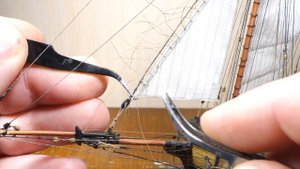 Модель парусника: Двухмачтовая марсельная шхуна.Часть 37.