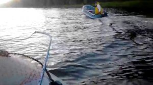 покатушки на лодках река кама,лодочный мотор сузуки 2.5 лс против HDX 5лс