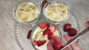 Быстрый десерт ПАРФЕ с КЛУБНИКОЙ И БАНАНОМ ❤