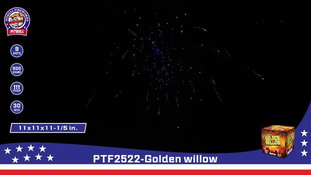 PTF2522-1.8inch 9shots vertical cakes(Golden willow) смотреть онлайн