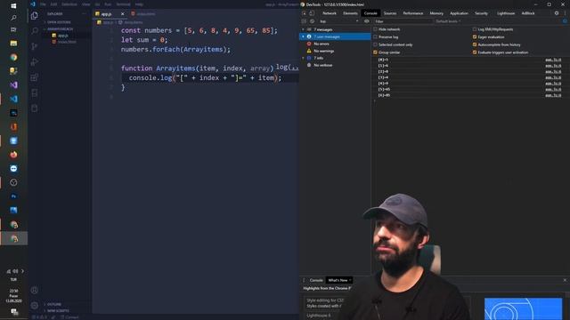 How to use forEach loop in javascript смотреть онлайн