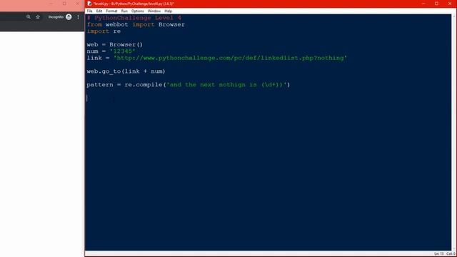 The Python Challenge Level 4