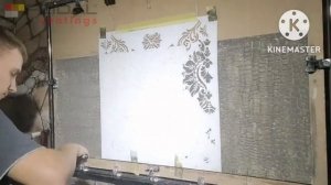 Стартовая шпаклевка + трафареты = оригинальные декор! Смотрим и учимся! Часть1