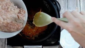 Капуста с Фаршем  в Мультиварке. Очень Простой Рецепт Для Любителей Тушеной Капусты.
