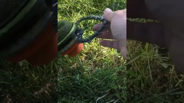 ЦЕПЬ вместо ЛЕСКИ катушка для тримера смотреть онлайн