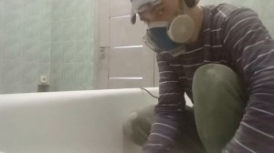 покраска чугунной ванны акрилом