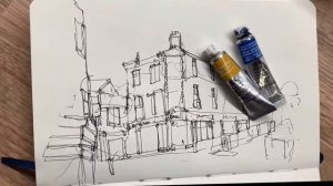 10 minute sketch and paint timelapse