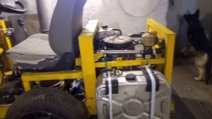 Бензобак с алюминиевой 40 литровой канистры, на переломку помогатор)