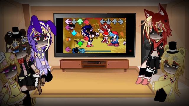 FNF|FNia react to Sonic.exe 3.0/3.5 | Cringe | Sonic.exe is cute смотреть онлайн