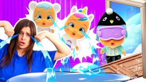 Куклы Край Бебис попали в ледяной мир! Игрушки для девочек Cry Babies и их невероятные приключения