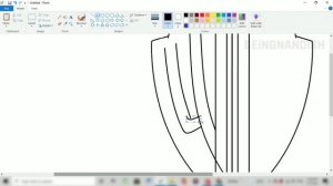 How to draw Warner Bros. Logo on Computer using Ms Paint | WB Logo Drawing.