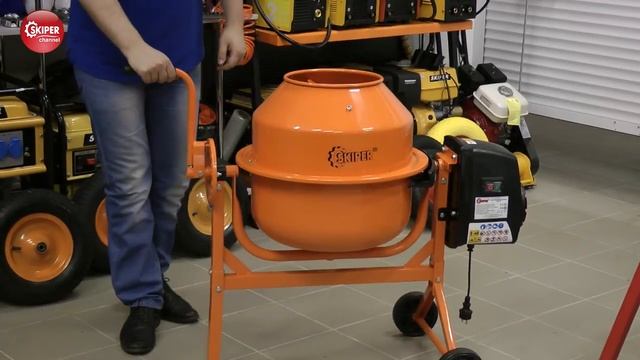 Самая маленькая бетономешалка. Обзор бетоносмесителя Skiper СМ-70 смотреть онлайн
