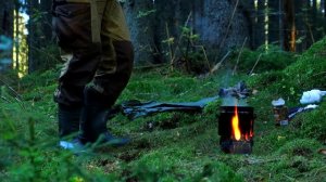 Поход в лес,весь день на болотах,походная еда.