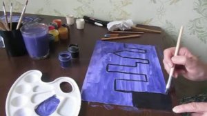 Мастер класс.  Рисование.  Огни ночного города.