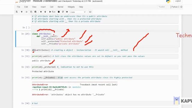 Attributes and Methods in Python | Public / Protected / Private (Mangling) | Techmaima