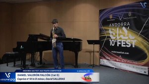 ANDORRA SAX FEST 2023: Daniel Valeron Falcon plays Capricho nºIII, David SALLERAS