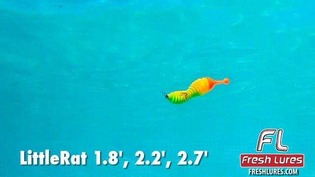 Форелевые приманки Fresh Lures / FL / FreshLures  - Little Rat: игра в воде.