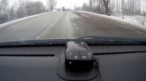Радар-детектор "Sho-Me Q520STR" - Принцип работы в машине. Тест. Радар на трассе.