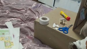 ВЛОГ с басиками  . утро , мы мастерим домик